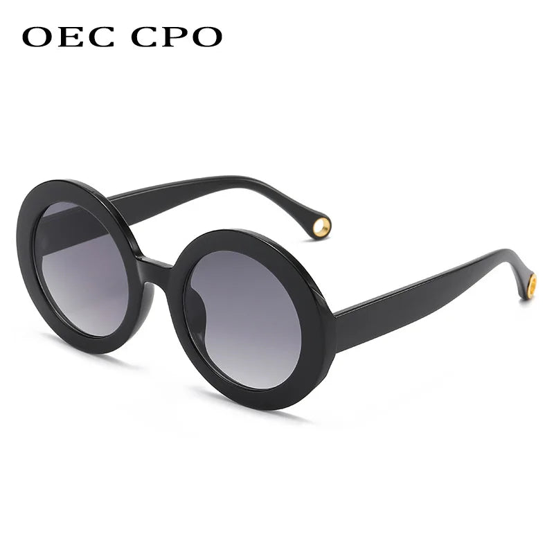 Punk Colorful Round Sunglasses New Women Men Fashion Gradient Sun Glasses Female Brand Designer Candy Color Eyewear Shades UV400