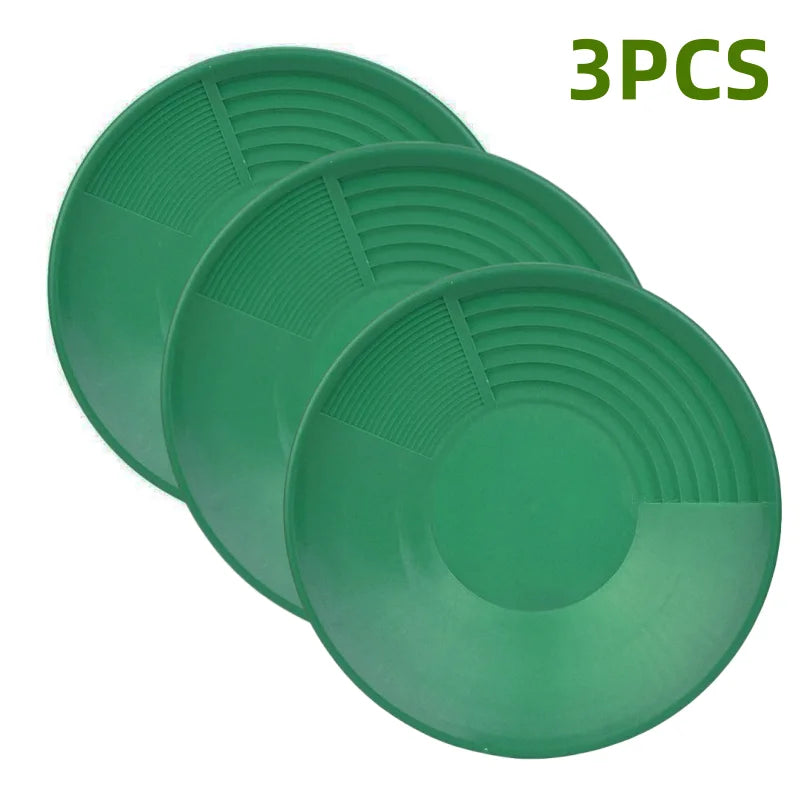 15 inch Hot Sale Plastic Gold Pan Basin Nugget Mining Pan Dredging Prospecting River Tool Wash Gold Panning Equipment
