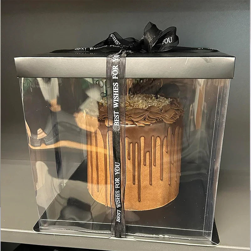 Large Transparent Cake Gift Box