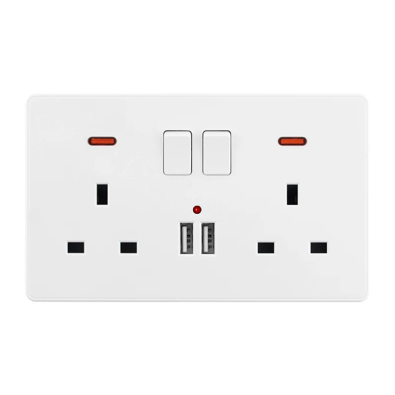 Wall Electrical Switches with USB  Socket