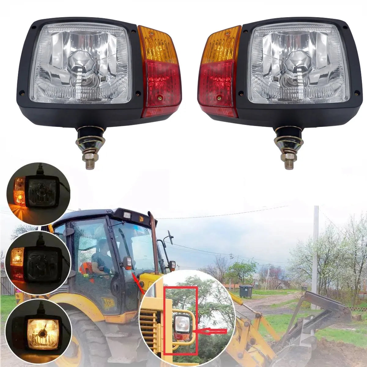 Right-Side LED Turn Signal Work Light