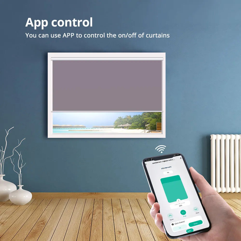 Zemismart Tuya Zigbee Roller Shade Motor with Battery For 37 38mm Tube Smart Life APP Control ALexa Google Home Control