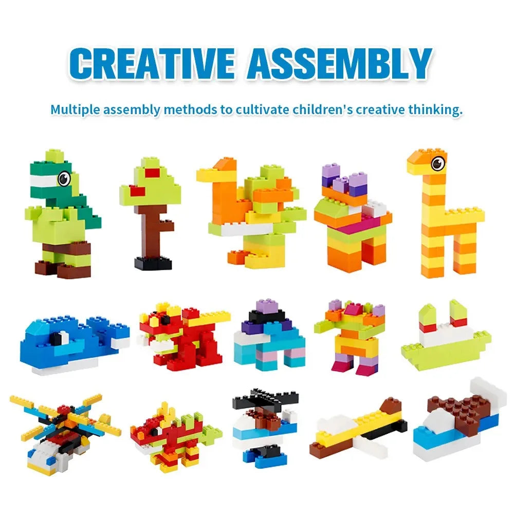 Kids DIY Building Blocks Set Toys Urban Classic Building Blocks Assembled Educational Toys for Boys Girls Christmas Gift