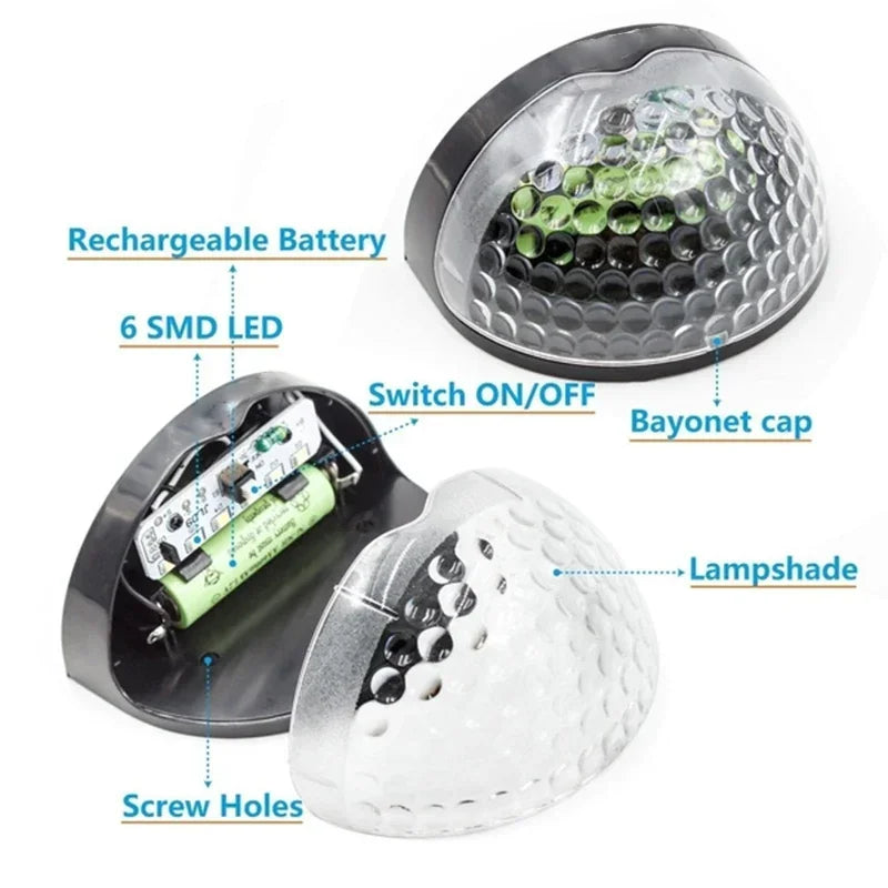 LED Solar Wall Lamps - Waterproof Outdoor Energy Lights