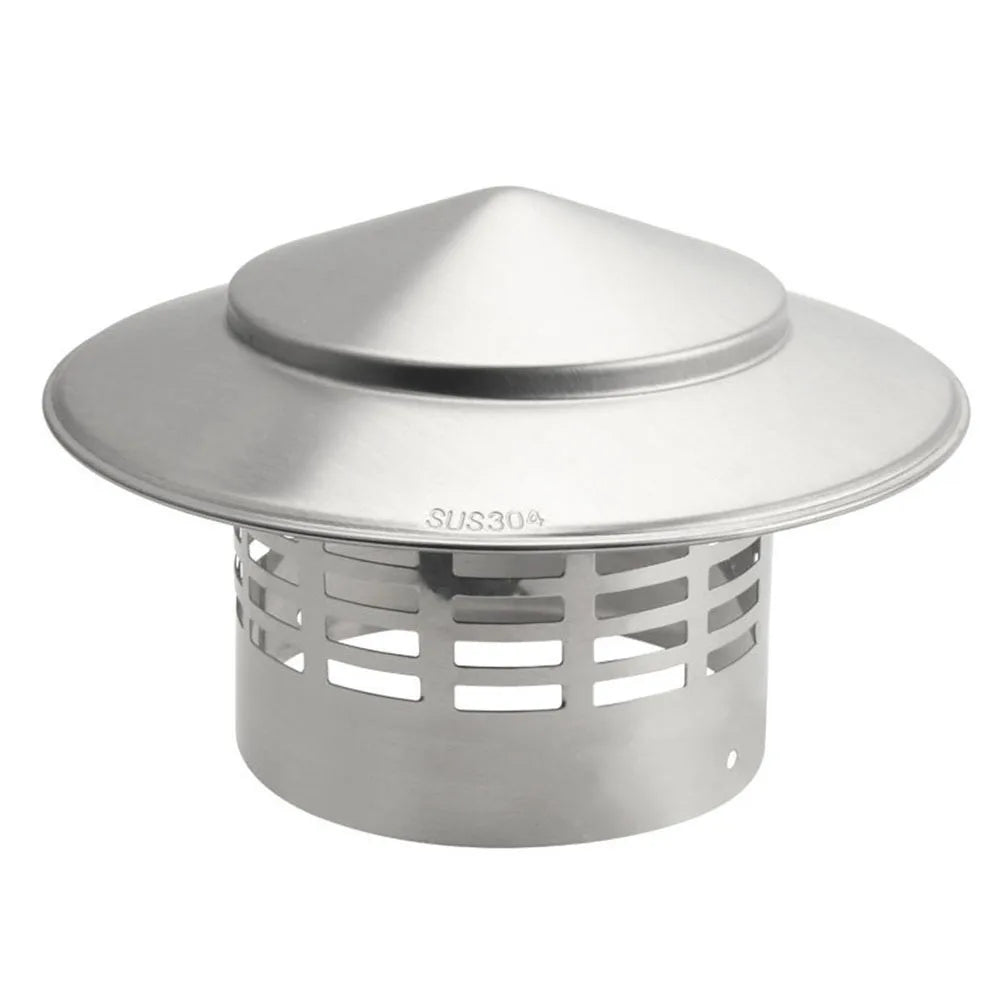 110/160mm Stainles Steel Chimney Cap - Exterior Wall Air Outlet Roof Pipe Exhaust Hood For Ventilation - Ducts Chimneys Exhaust Hood