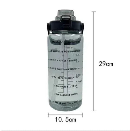 Large Capacity Straw Water Bottle