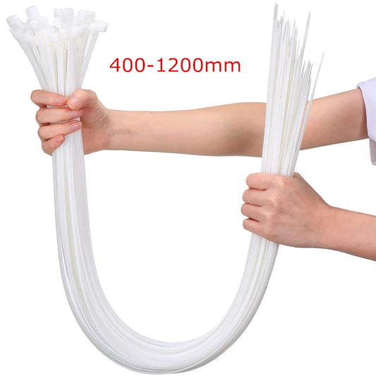 W10mm 100Pcs  L400-1000mm GB Self locking Nylon Industrial Cable Tie