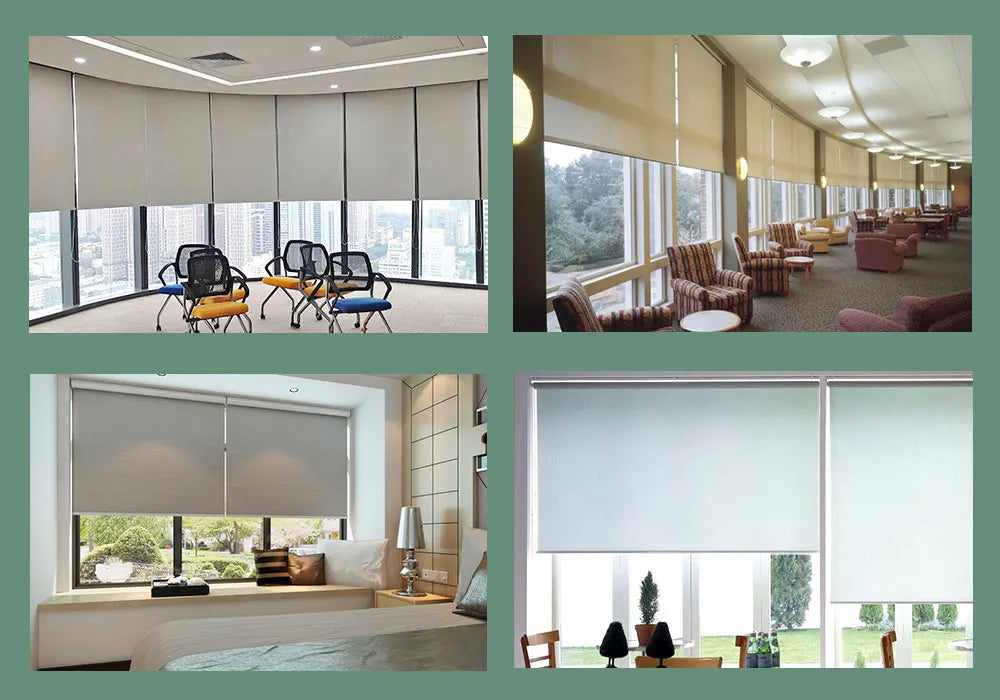 Tuya Zigbee Wifi Battery Powered Smart Curtains Motor Roller Blinds Automatic Wire Free Tubular Blinds For 37 38mm Aluminum Tube