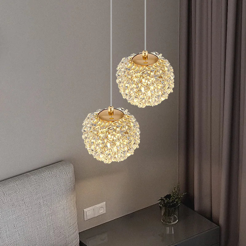 Modern Crystal Pendant Light - Corridor Lamp