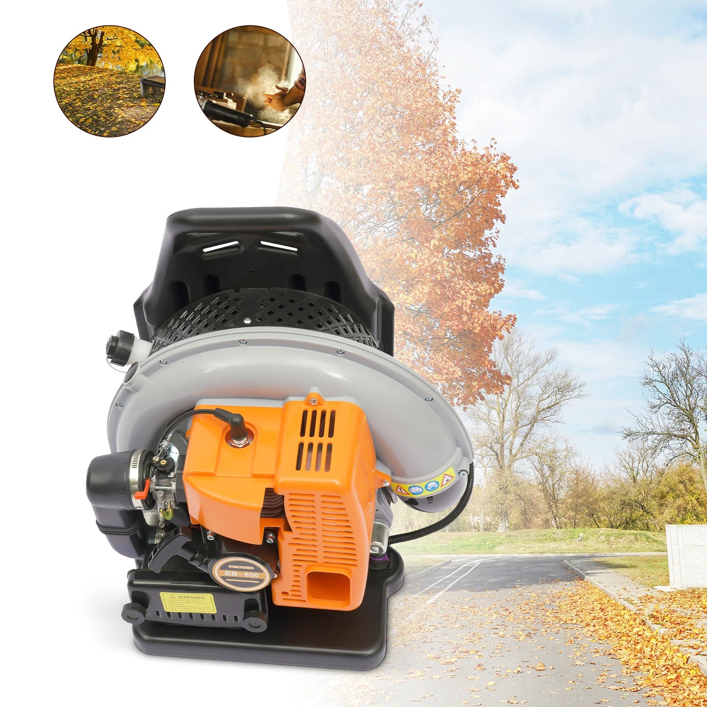 Commercial Grade 65CC Backpack Leaf Blower