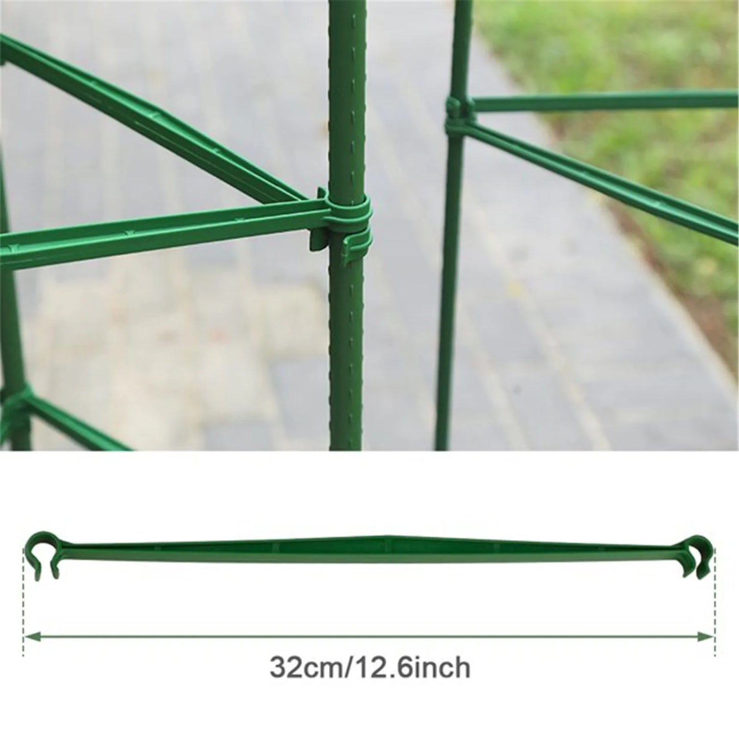 Detachable Garden Vegetable Stakes for Plant Cage Supports - Flexible Support for Vertical Climbing Plants