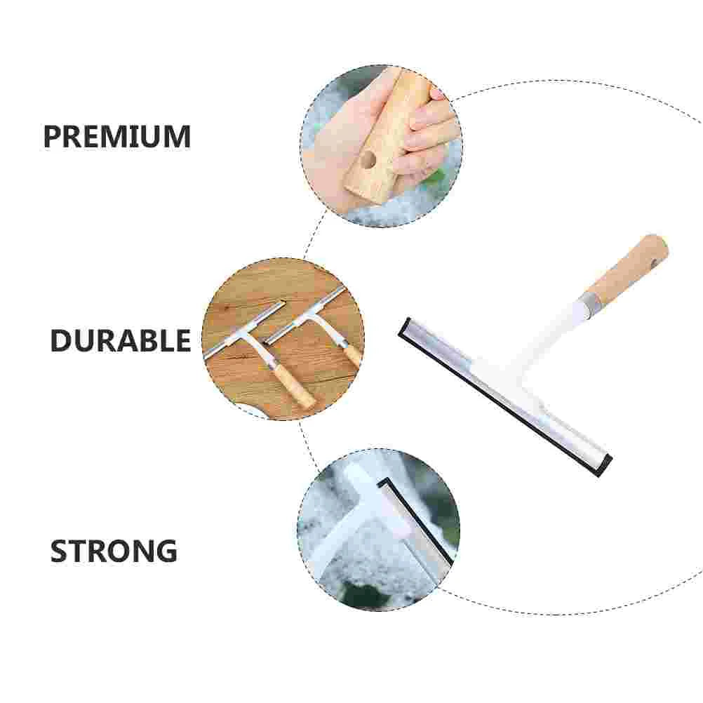Automotive Glass Cleaner Cleaning Accessory Glass Squeegee Toolheld Window Squeegee Wiper Wood Water Removal Tool