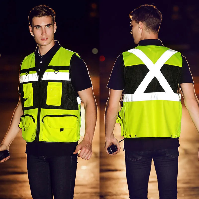 Custom Logo High-Visibility Safety Vest