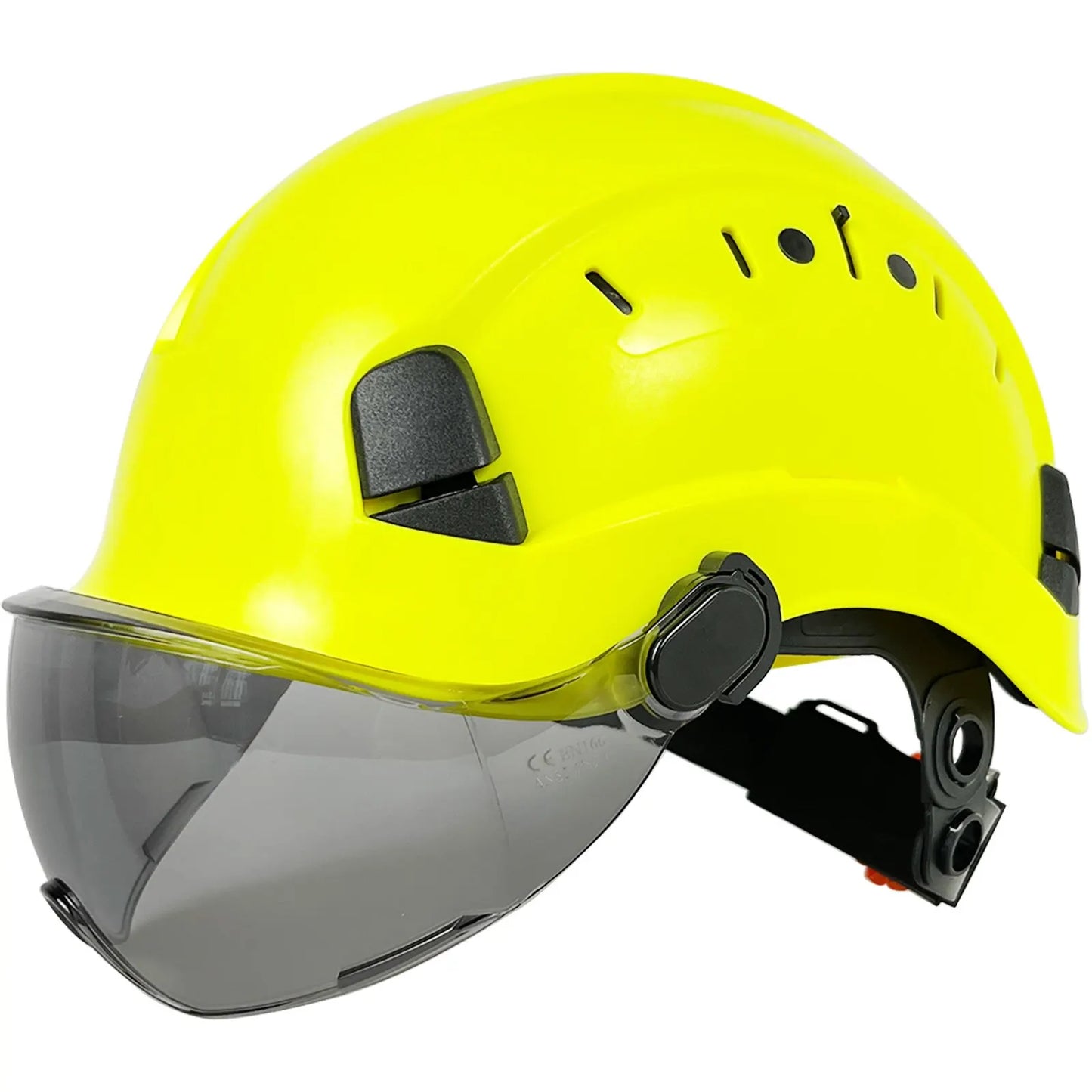 CE Construction Safety Helmet with Goggles Visor