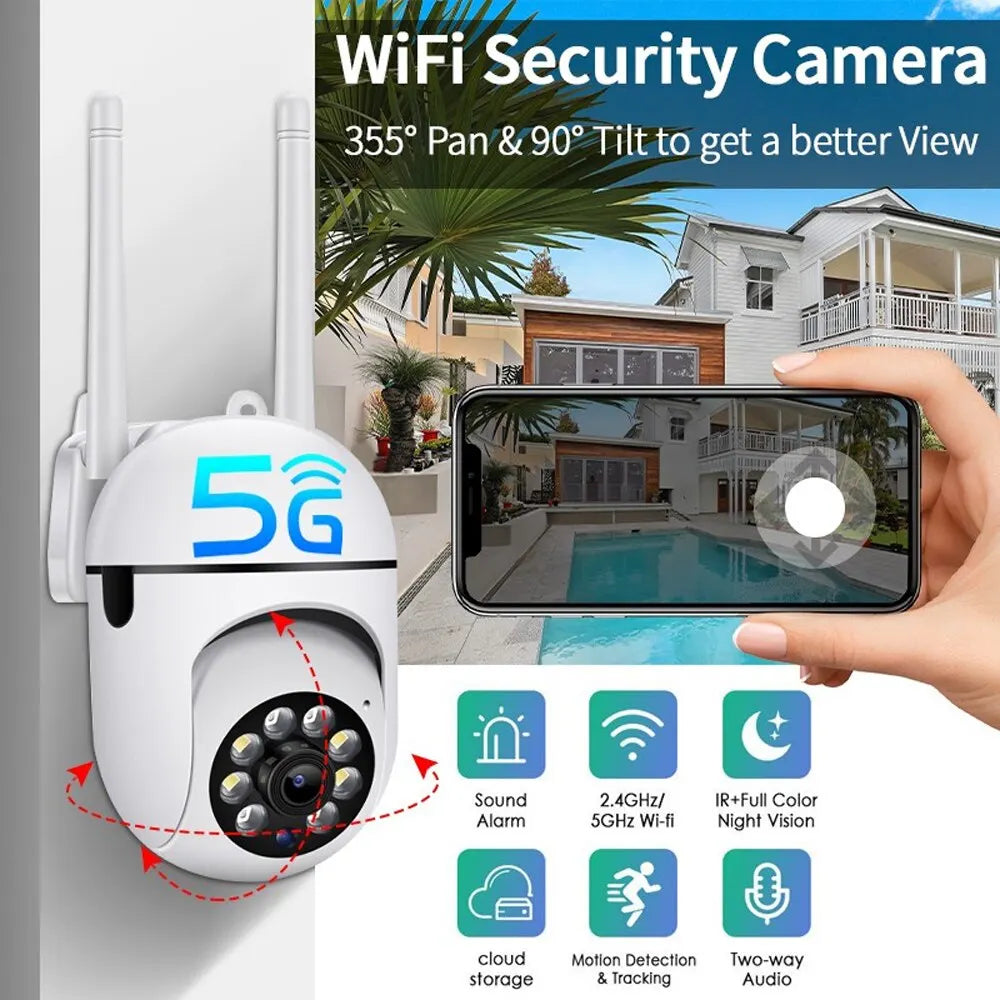 IP Camera Outdoor Wired Security Surveillance Camera WIFI Enabled