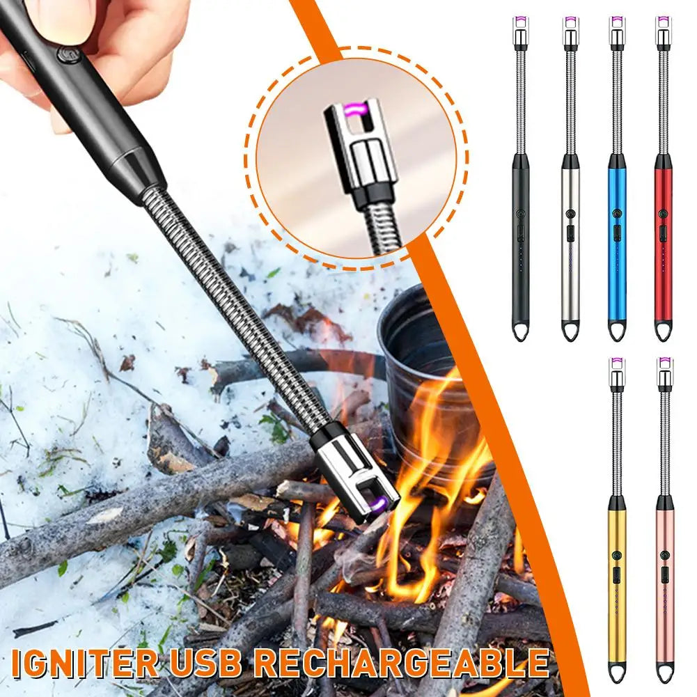 Multi-function Electric Arc Lighter Portable Flameless Lighter Camping Flameless Igniter Lighting Accessories For Campers