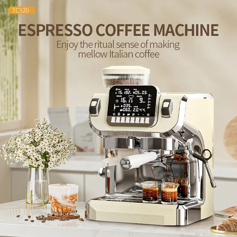 Mcilpoog TC520 Semi-Automatic Coffee Machine with Grinder