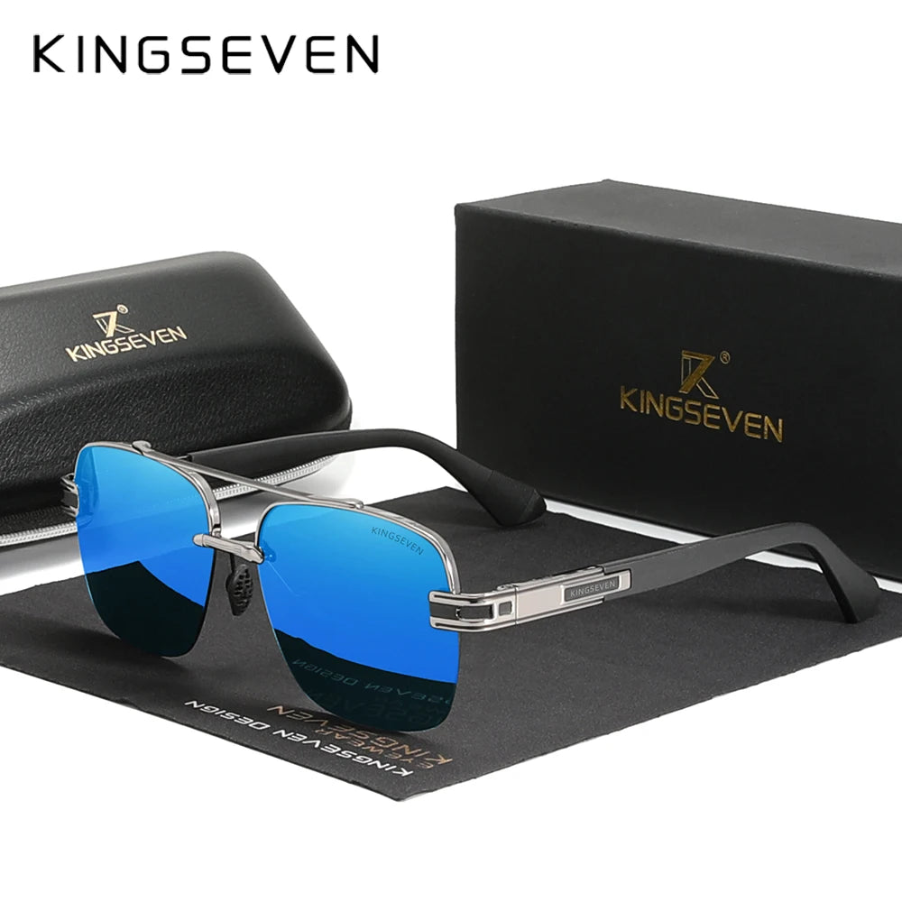 KINGSEVEN 2023 Brand New Design Sunglasses For Men Polarized Gradient Sun Glasses Women Eyewear Square Retro Eyewear Okulary