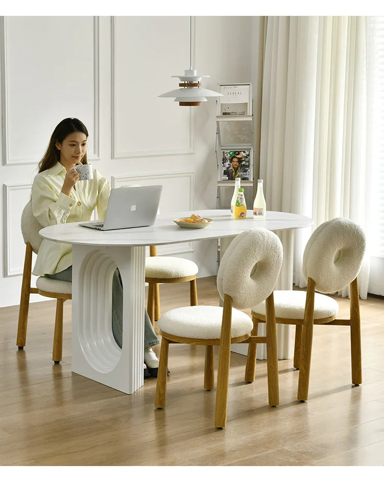 Multifunctional Dining Set - Elegant 4-Chair Ensemble