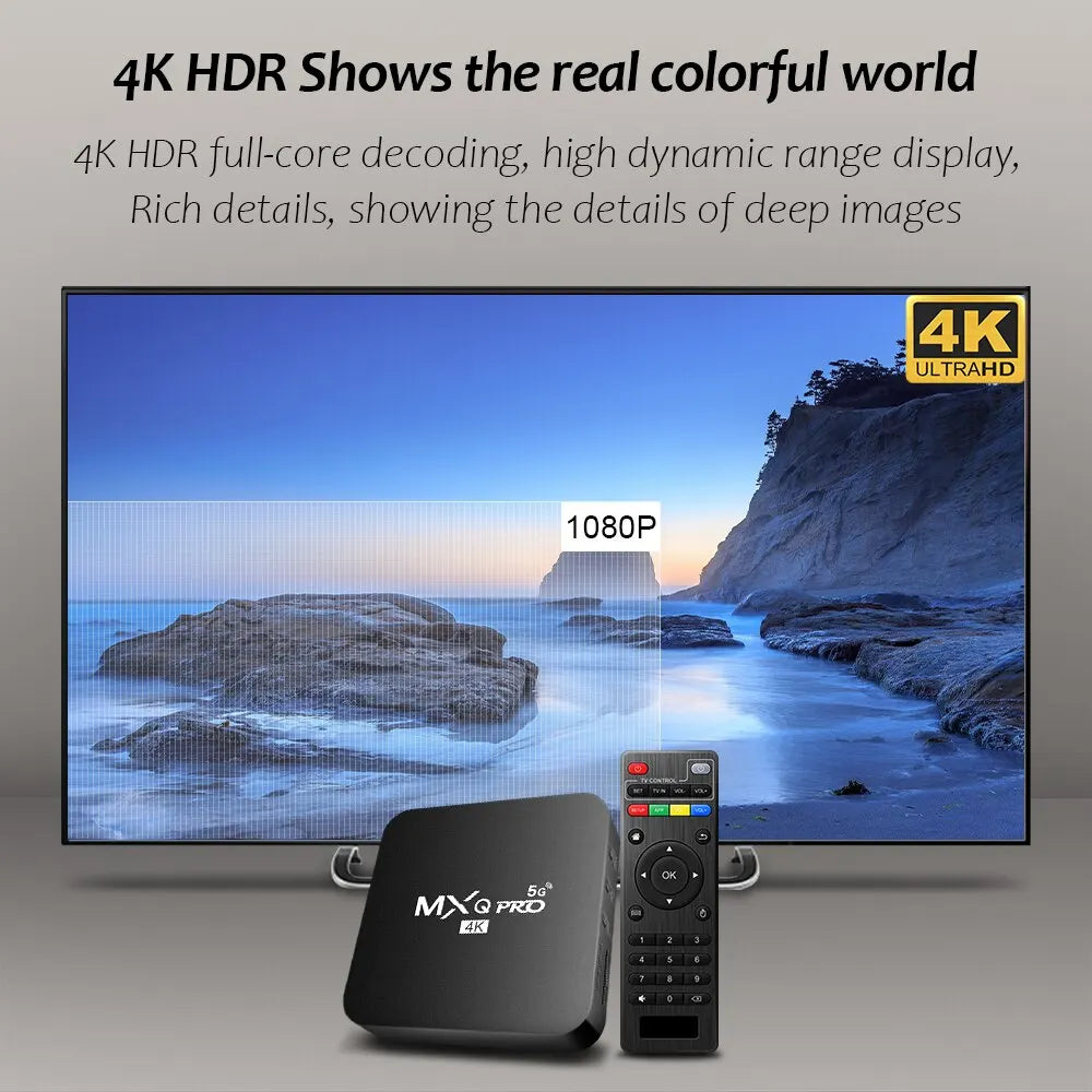 MXQ-PRO 4K HD Android 10.0 Smart TV Box