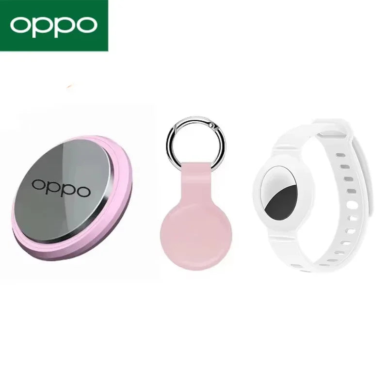 OPPO Smart Airtag Bluetooth 5.3 GPS Tracker Compatible with Android and iOS Systems, Air Tag Tracker Mini Locator for Kids, Bags, Keys, and Wall Mounts