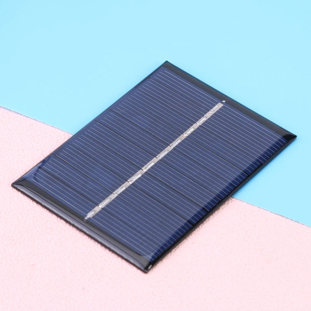 DIY 1.2W 5V 120mA Solar Panels Solar Cells Module Battery Charger Epoxy Plate for Street Advertising Courtyard Lamp Lighting