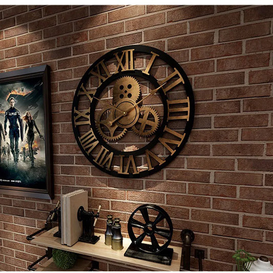 Retro Industrial Style Wall Clock