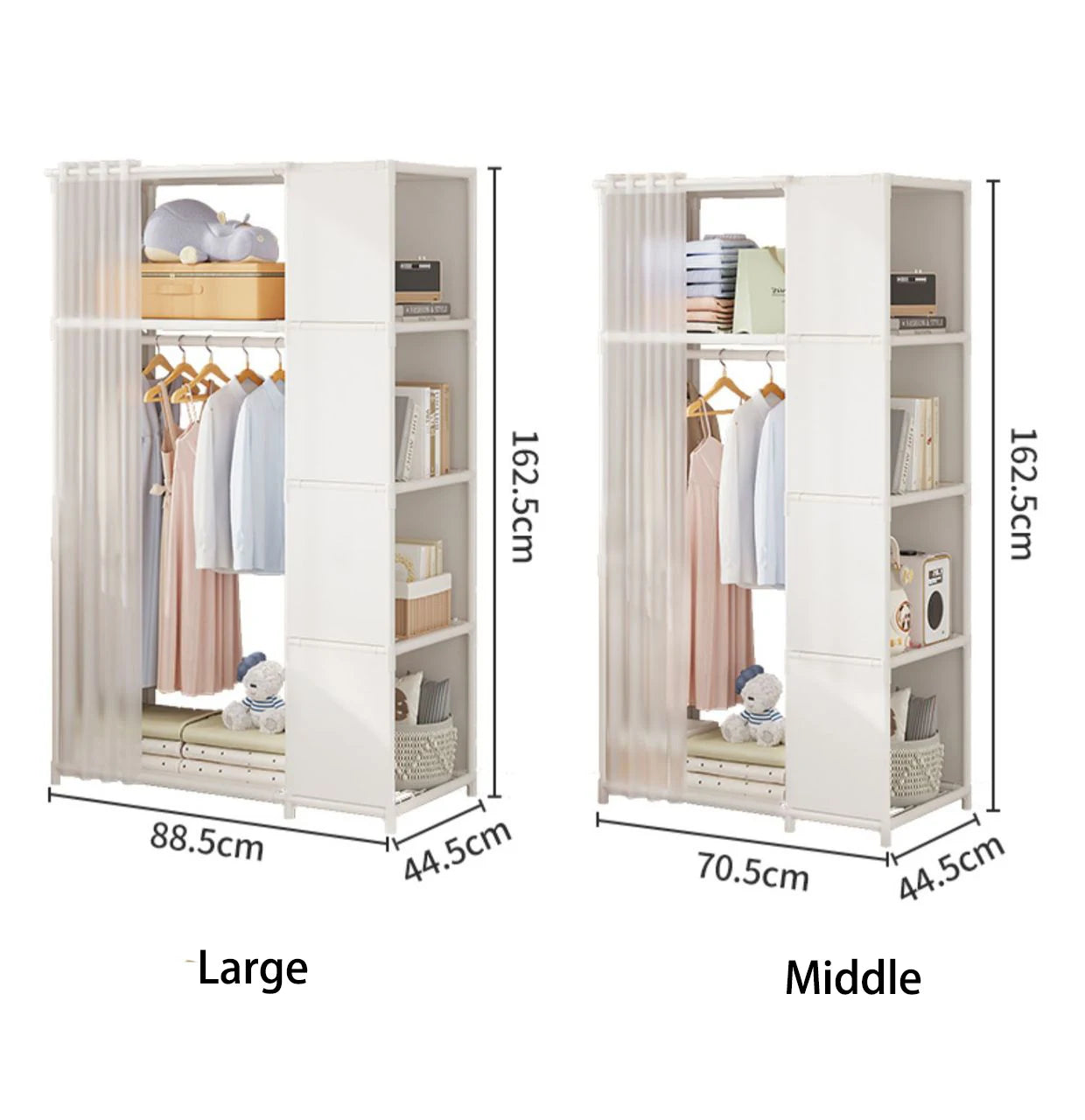 Dust-Proof Steel Frame Wardrobe