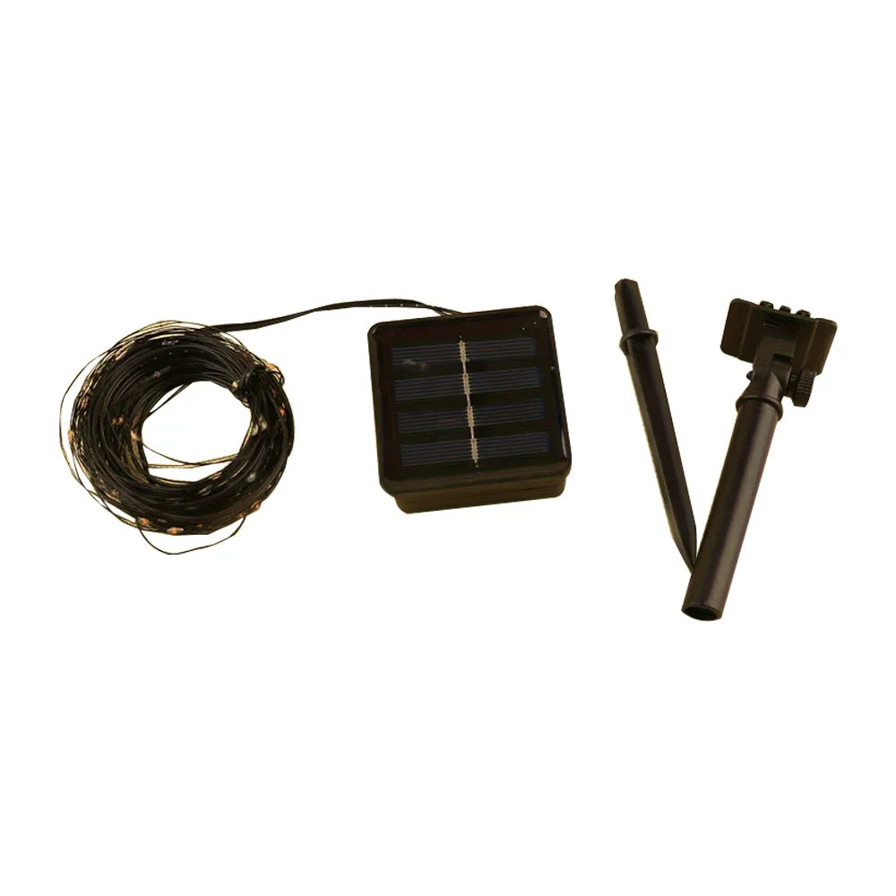 1000LED Solar LED Halloween String Light Oudoor Garden Fairy Lights Purple Orange Light 100M Solar Lamp For Christmas Tree Decor