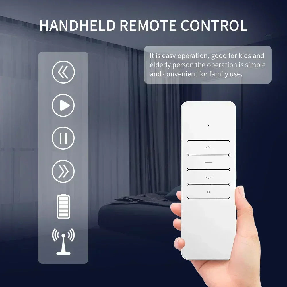 Tuya life WiFi/Zigbee Generation Shorter Smart Electric Curtain Motor Intelligent Support Voice Control Alexa Google Assistant