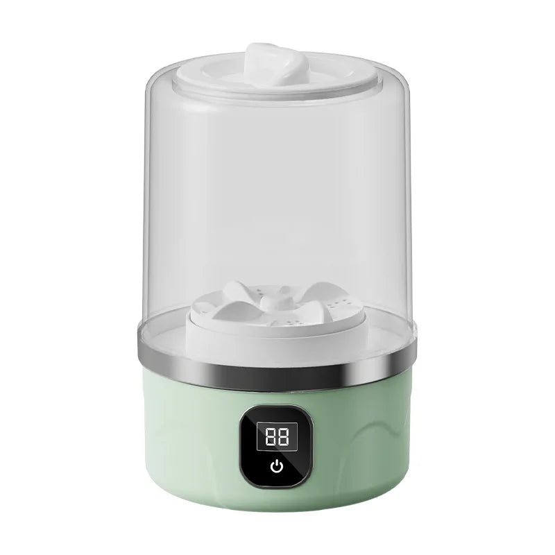 Portable Mini Washing Machine Compact Laundry Washer for Dorm Travel Camping Hotel Apartment Easy Clothes Cleaning