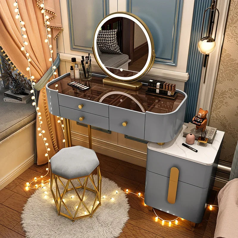 Luxury Chinese Jewelry Salon Dressing Table Set