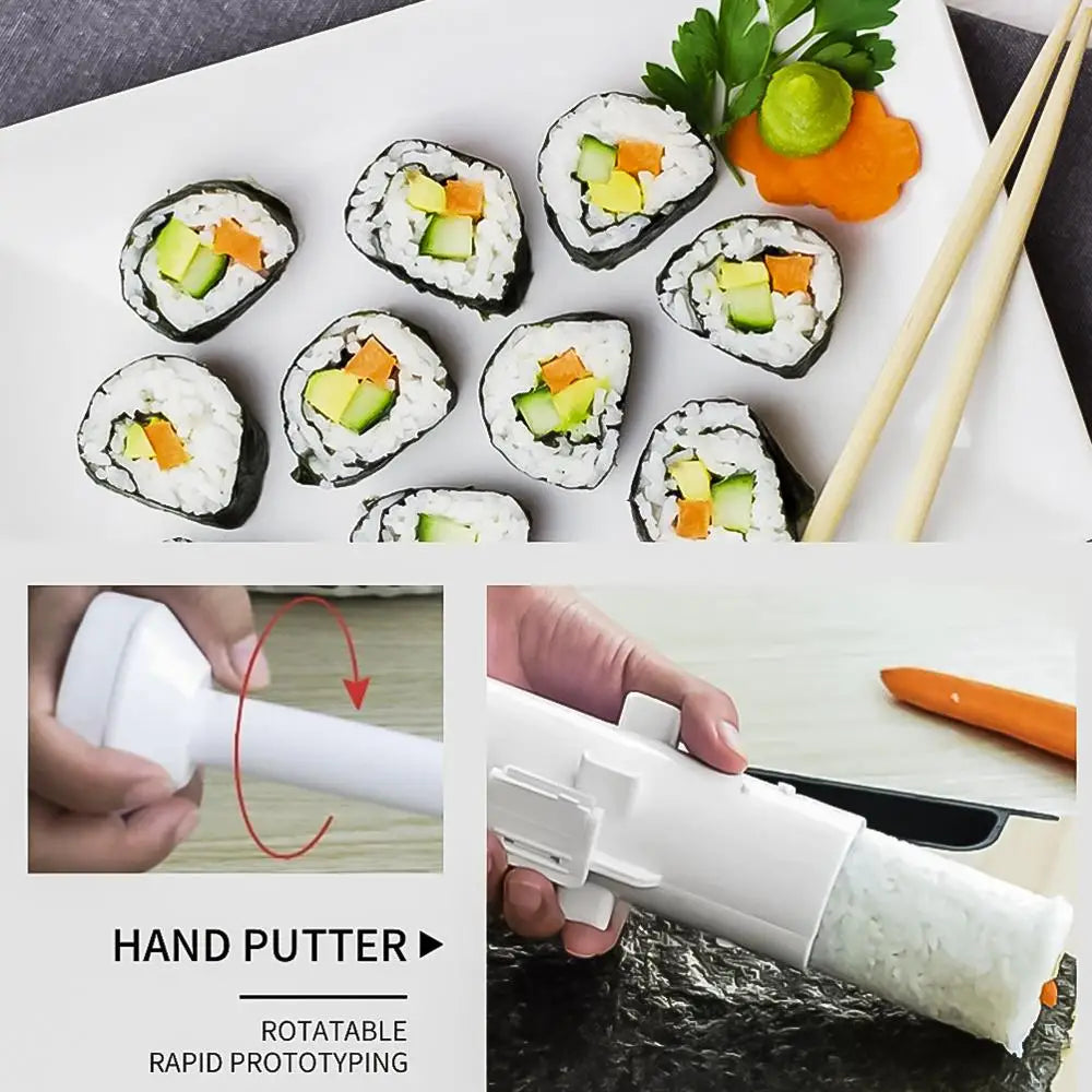 Sushi Tools Quick Make Japanese Roller Rice Vegetable Meat Roll Sushi DIY Sushi Making Machine Kitchen Supplies