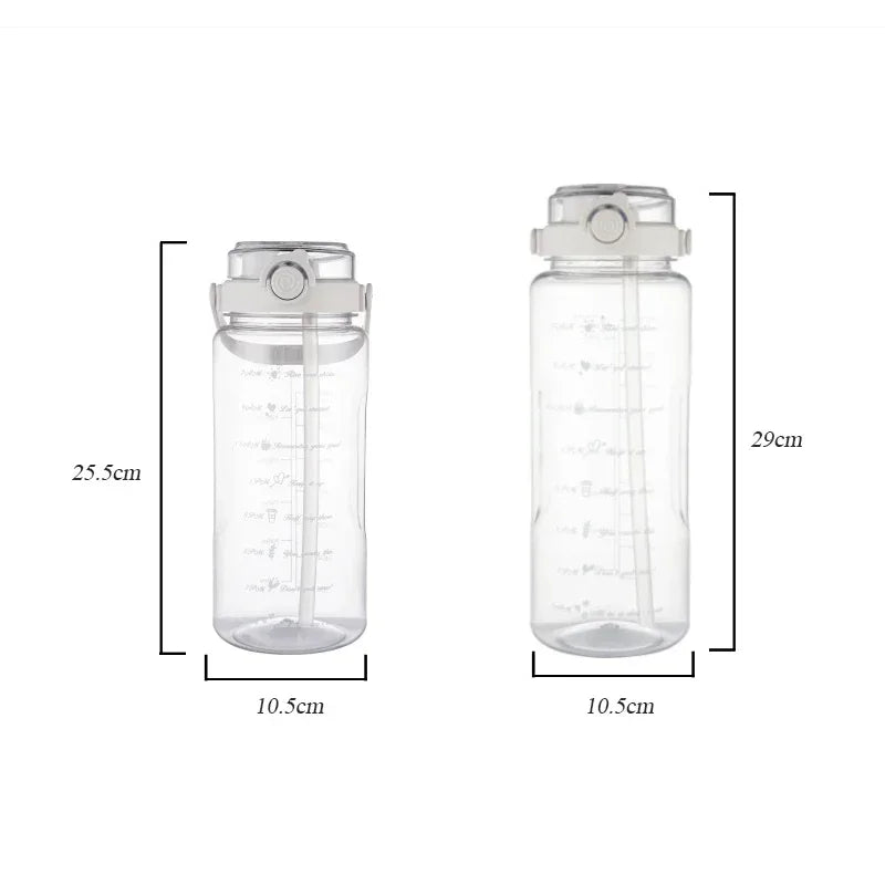 Time-Scale Sport Straw Water Bottle