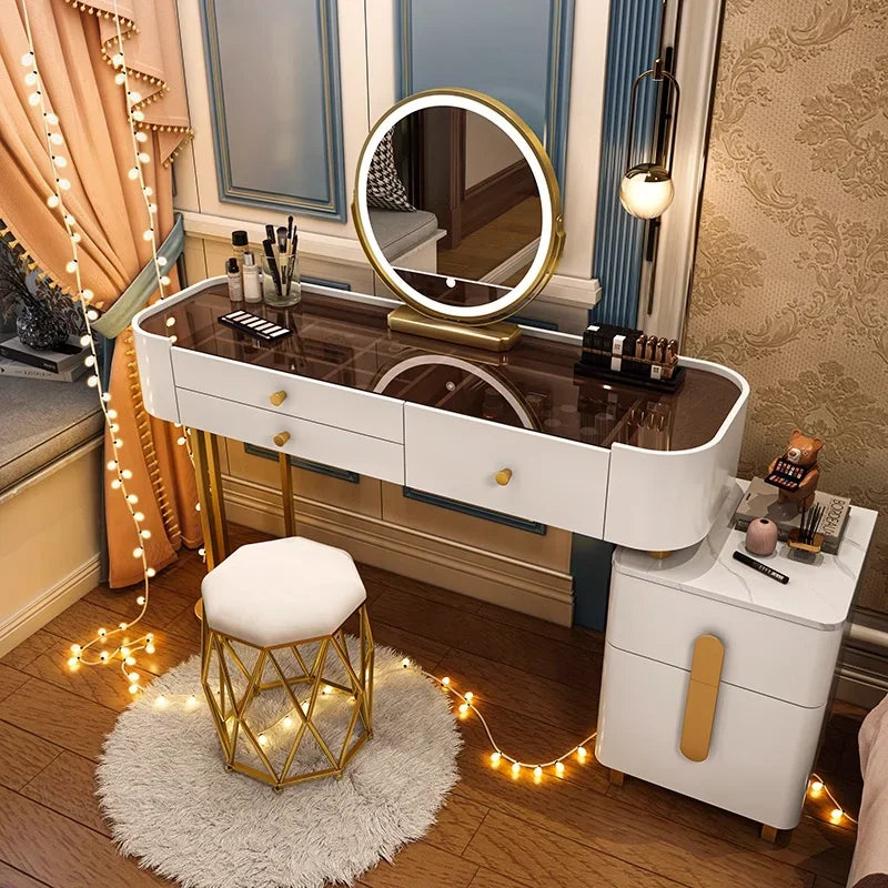 Luxury Chinese Jewelry Salon Dressing Table Set