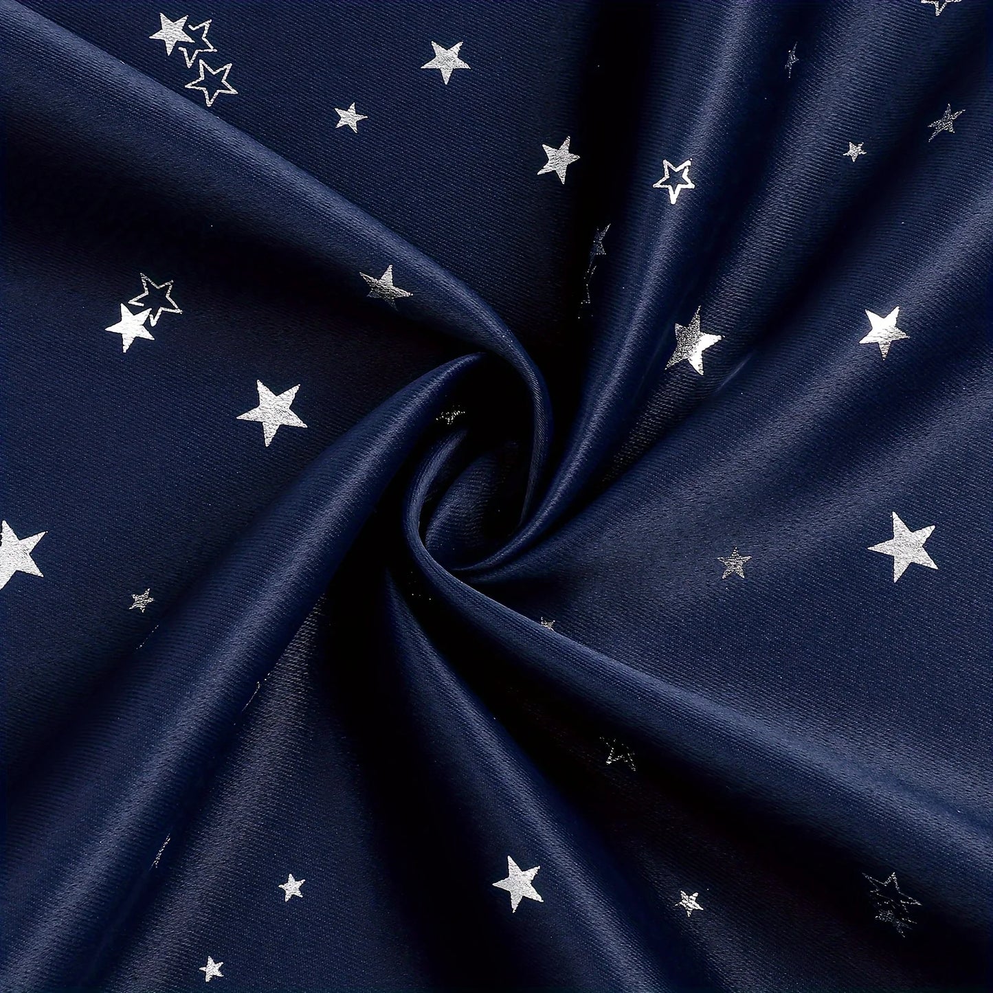 Curtains With Stars Grommet Top For Bedroom Living Room Window Drapes