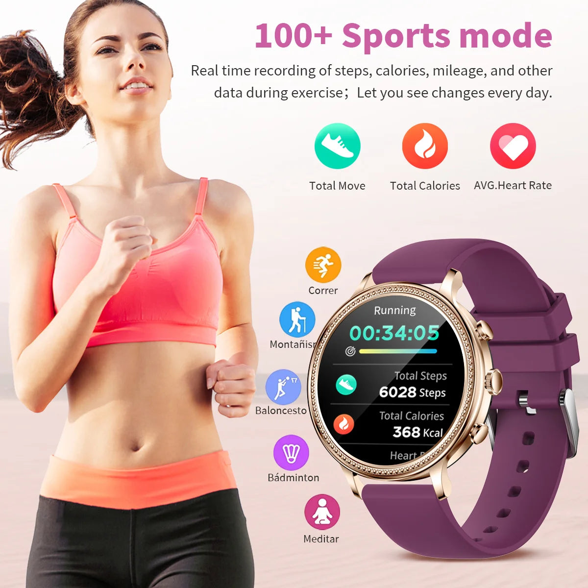 LIGE Luxury Smart Watch with Bluetooth, Call, Health Monitoring & Sports Features