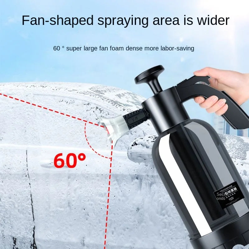 2L Hand Foam Sprayer with 3 Nozzles for Car Wash and Window Cleaning