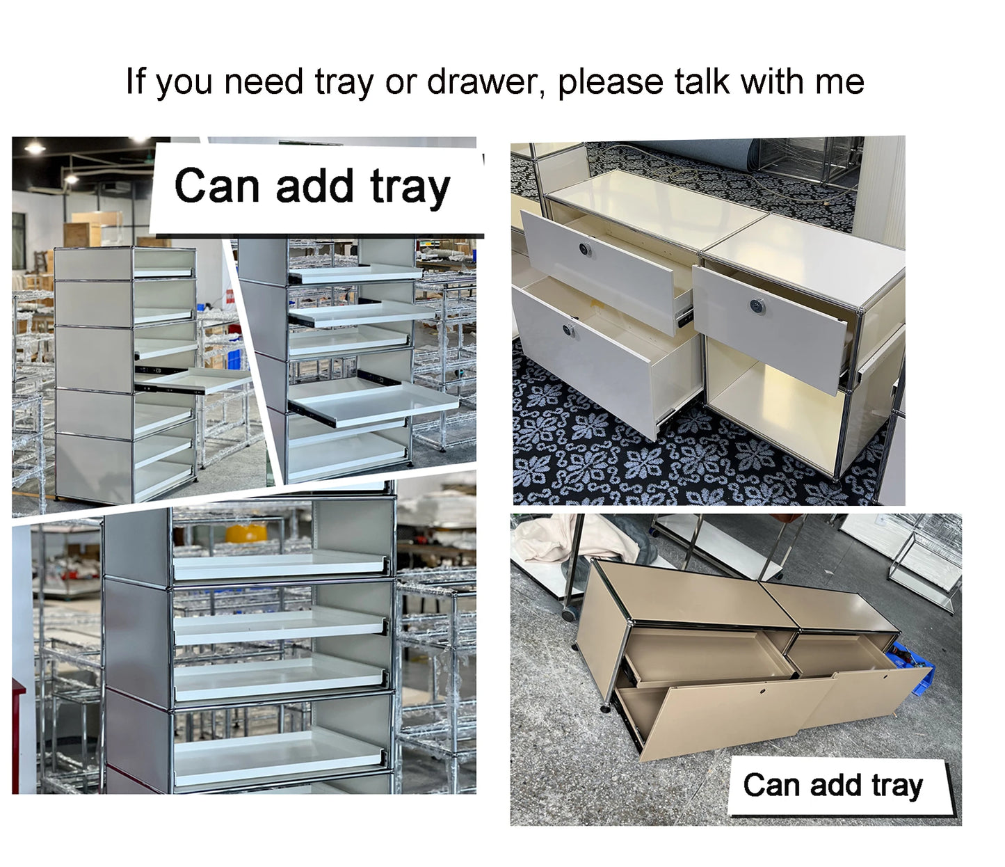 Modular DIY Storage Shelf - Stainless Steel Cabinet