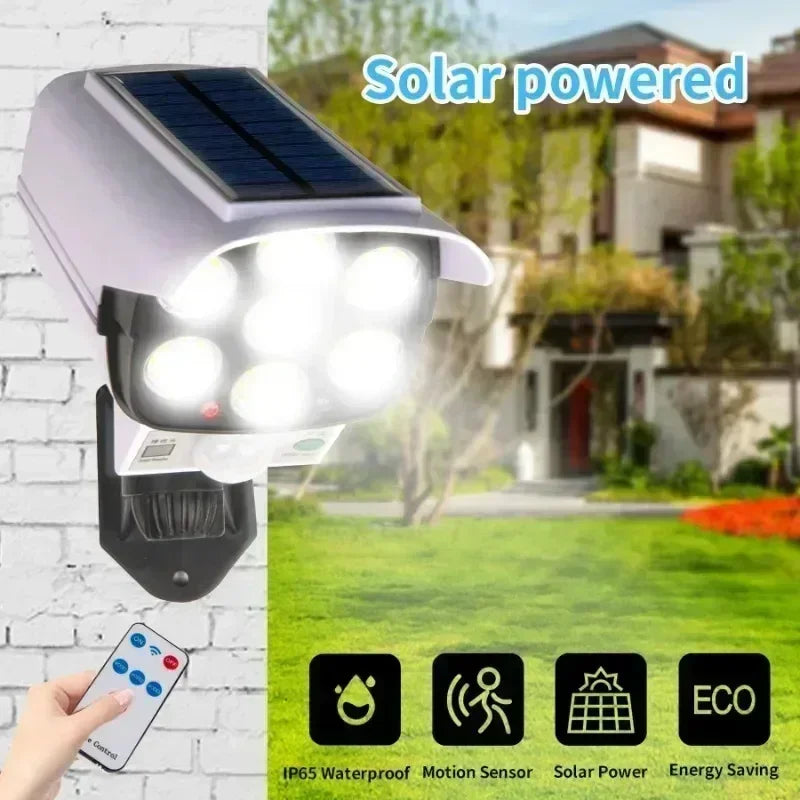 Enhanced Security Camera System with Solar Lights