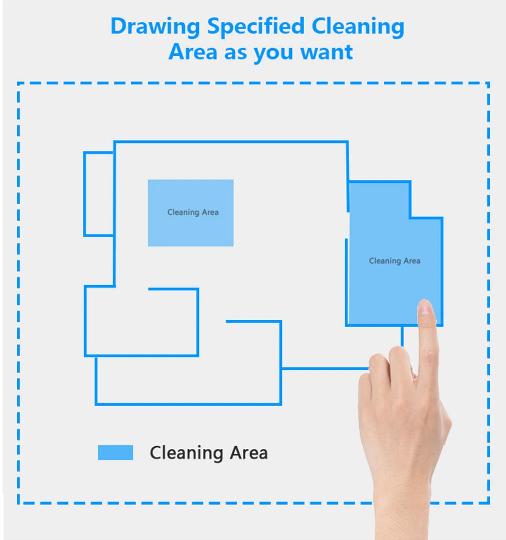 Smart Robot Cleaner ABIR,Smart Eye System, Software Virtual Blocker, APP Zone Cleaning, 6000PA suction, Smart Wet Mop for Home