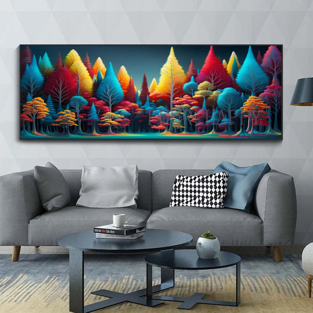 Colorful Trees Landscape Diamond Painting Kit