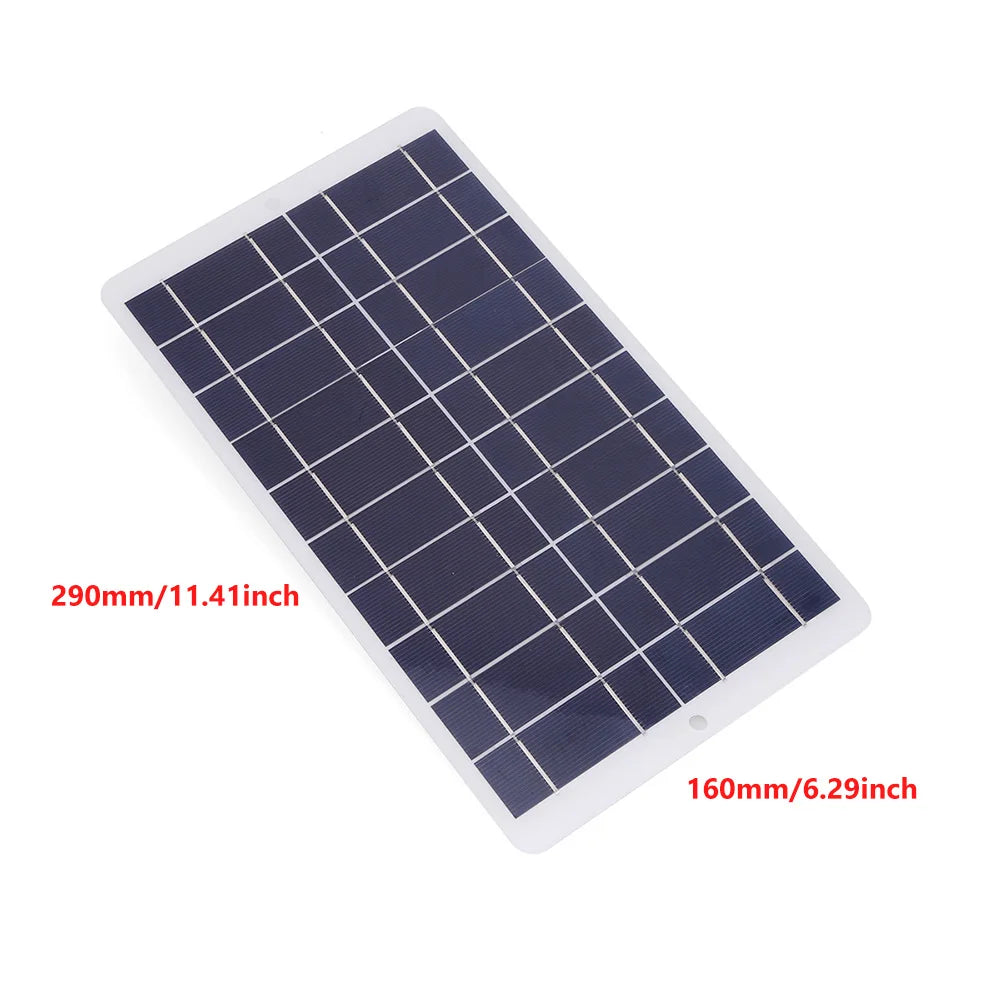 20W 5V Battery Charger Solar Panel Waterproof 1600MA Outdoor Solar Panels Type-C Output Scratchproof 3V-5V Mobile Phone Chargers