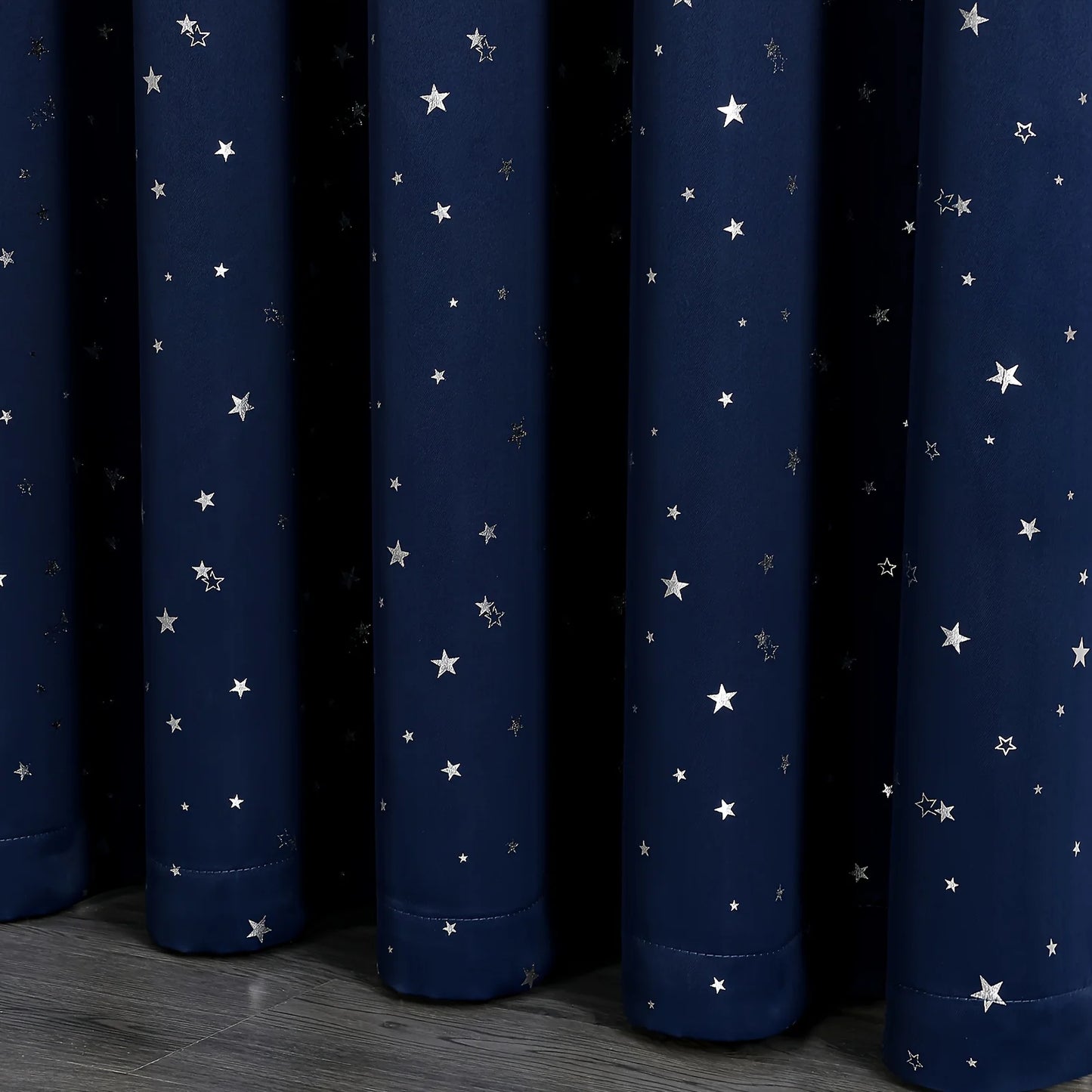 Curtains With Stars Grommet Top For Bedroom Living Room Window Drapes