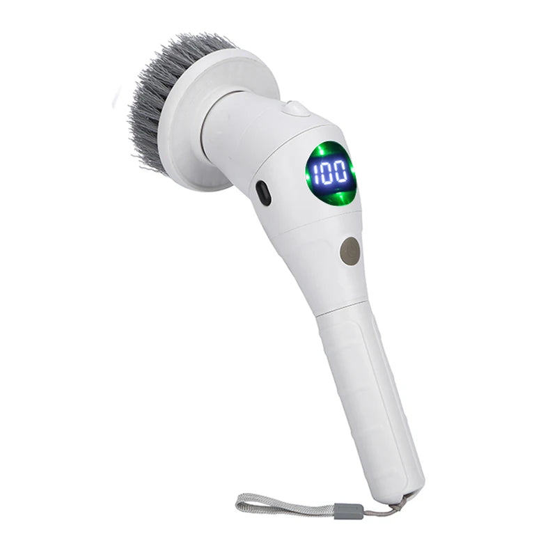 Multifunctional Electric Cleaning Brush 8-in-1 Household Cleaning Brush Bathroom Cleaning Toilet Cleaning With LED Night Ligh