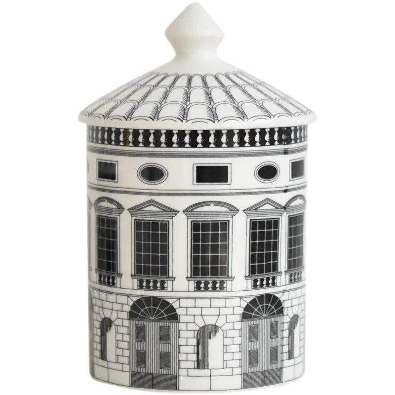 Black & White Building Storage Jars - Chic Desktop Organizers