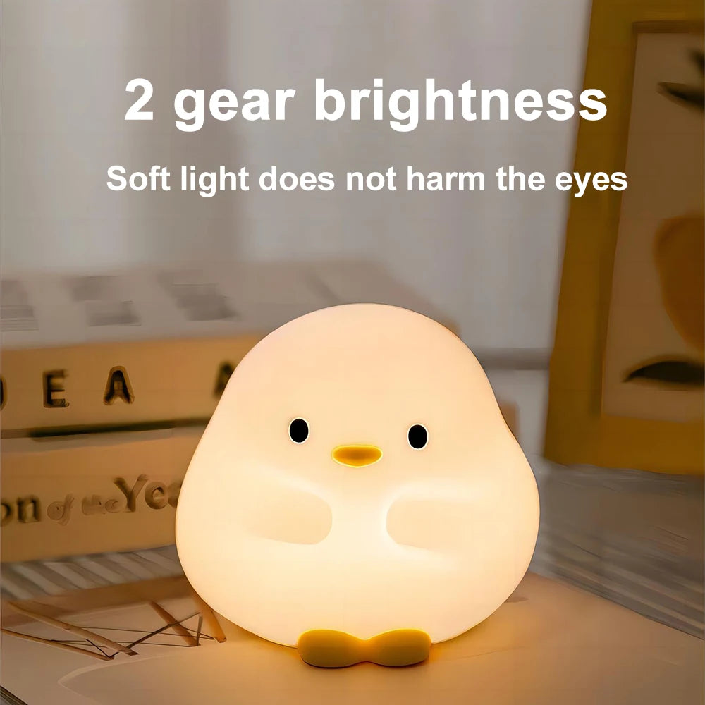 Cute Panda LED Night Light Rechargeable Nursery Lamp