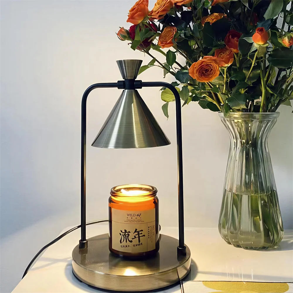 Electric Wax Melt Lamp: Dimmable Aromatherapy Table Lamp for Melting Candles