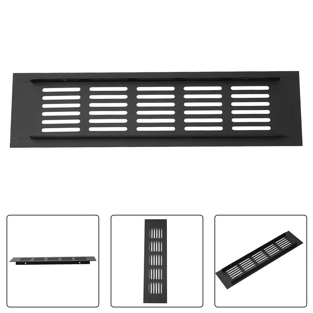 60mm Wide Vents Perforated Sheet Aluminum Alloy Air Vent Cabinet Wardrobe Ventilation Grille Vents Grille Ventilation-Cover