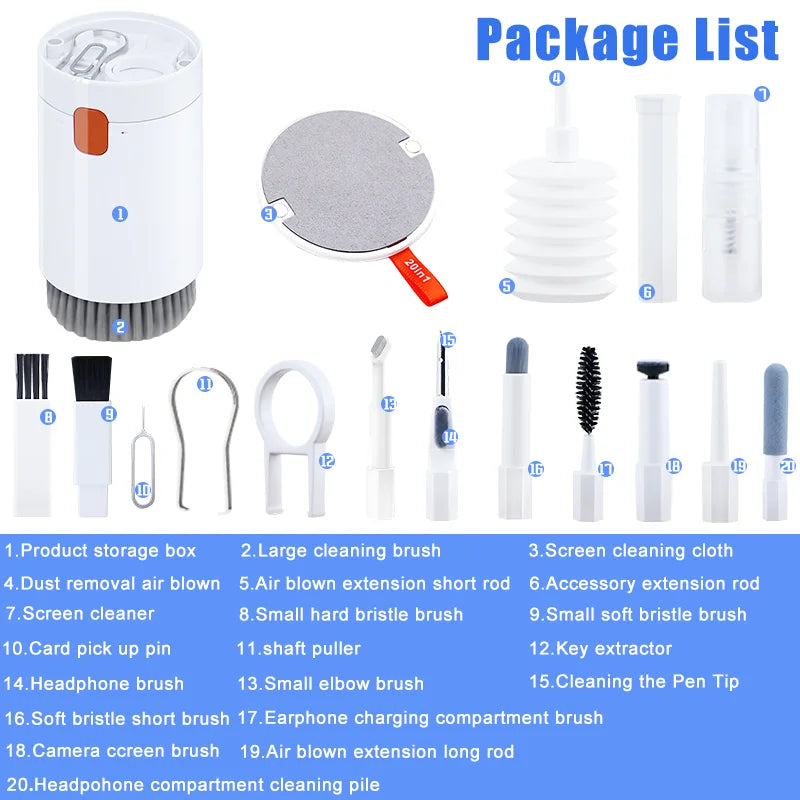 Multifunctional 20-in-1 Cleaning Kit